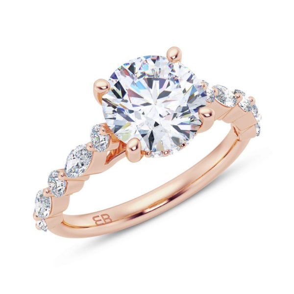 Charmante Lab Diamond Engagement Ring
