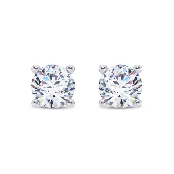 1.50 cts tw Classic Round Diamond Earring