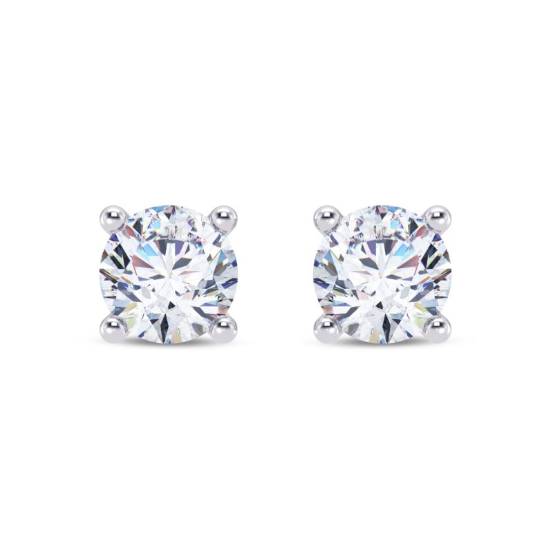 1.50 cts tw Classic Round Diamond Earring