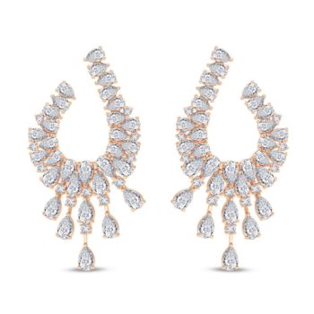Striking Drops Diamond Earring