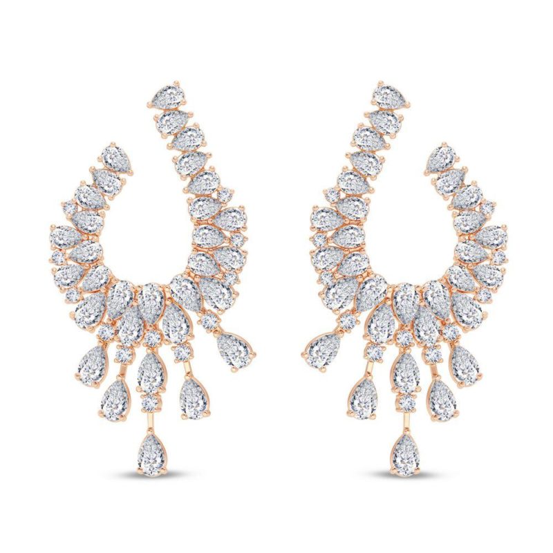 Striking Drops Diamond Earring