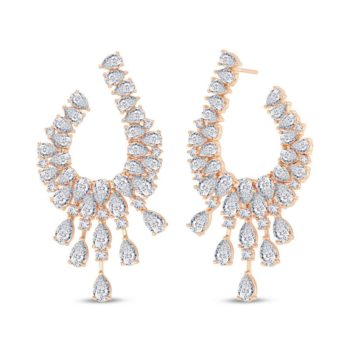 Striking Drops Diamond Earring