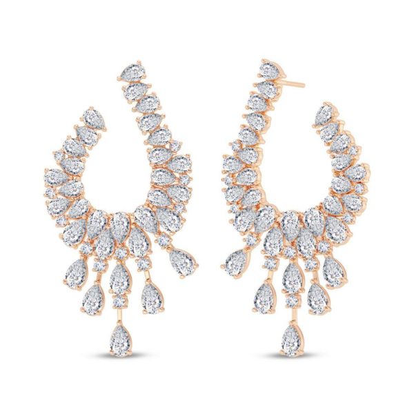 Striking Drops Diamond Earring