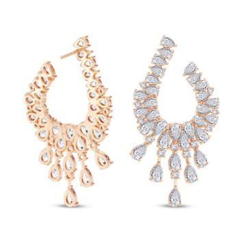 Striking Drops Diamond Earring
