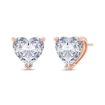 Heart Solitaire Earring