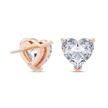 Heart Solitaire Earring