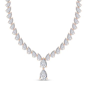 Pear-fect Shine Diamond Necklace