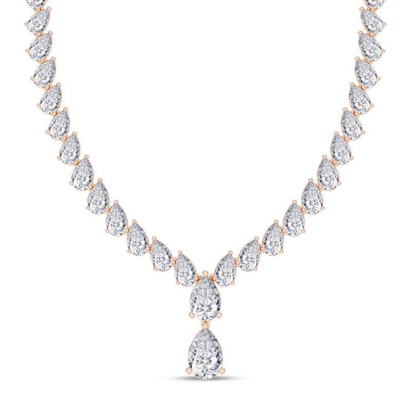 Pear-fect Shine Diamond Necklace