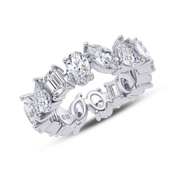 Fancy Mix Lab Diamond Eternity Ring