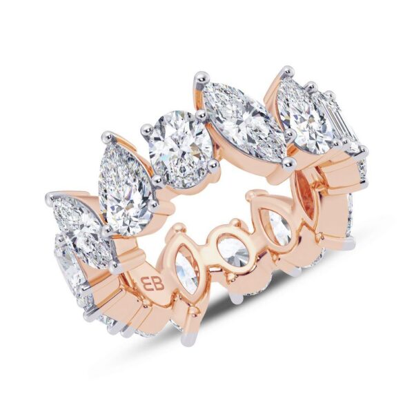 Bold Fancy Mix Lab Diamond Eternity Ring