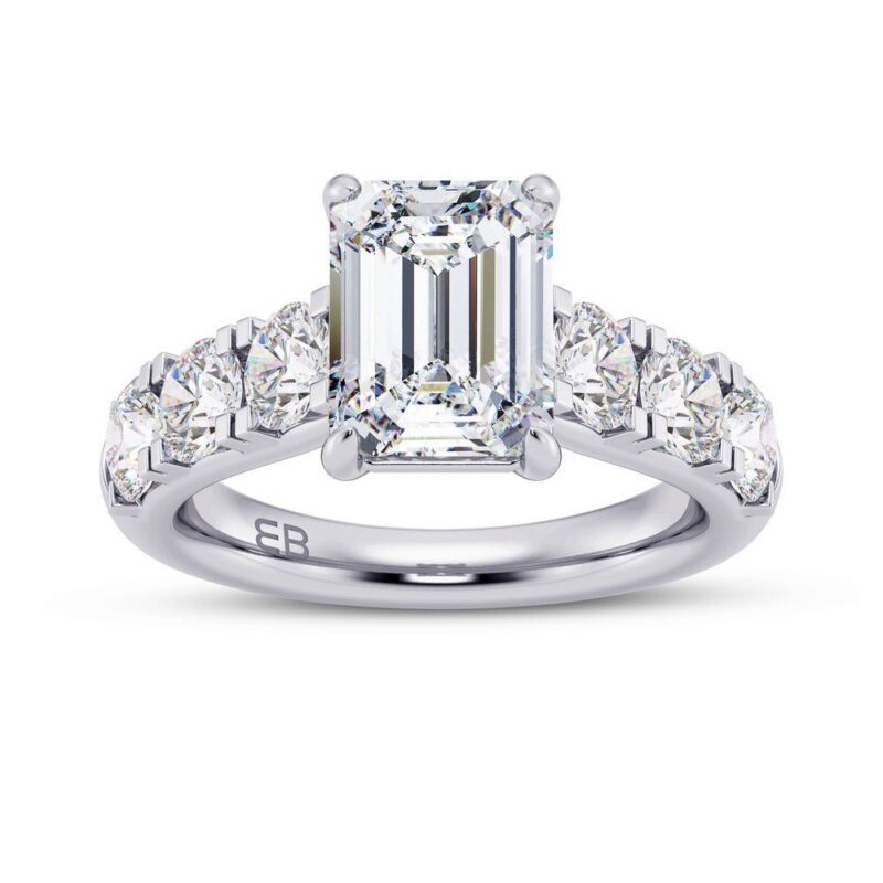 Bold Emeraldo Engagement Ring