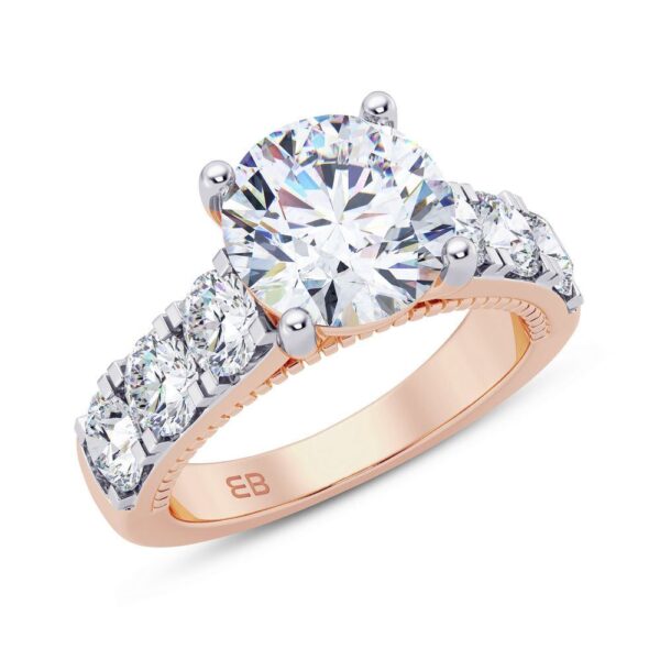 Round Supreme Lab Diamond Engagement Ring