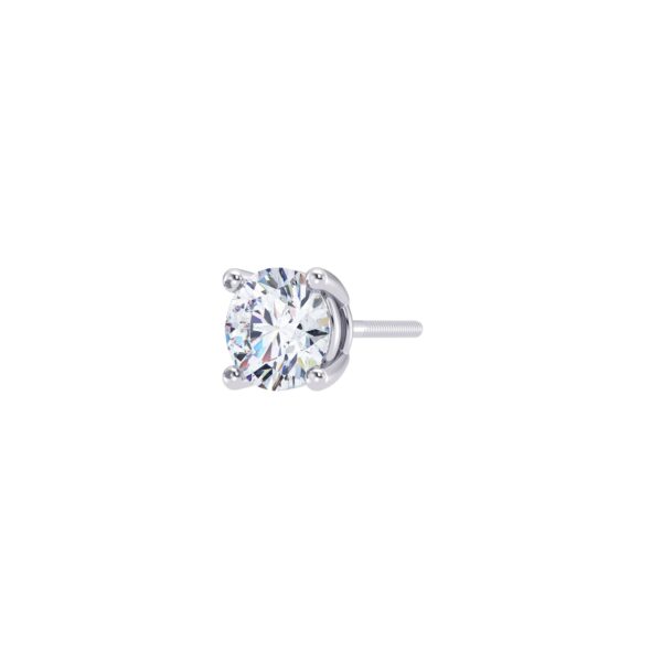 1 cts Classic Round Men's Diamond Earring