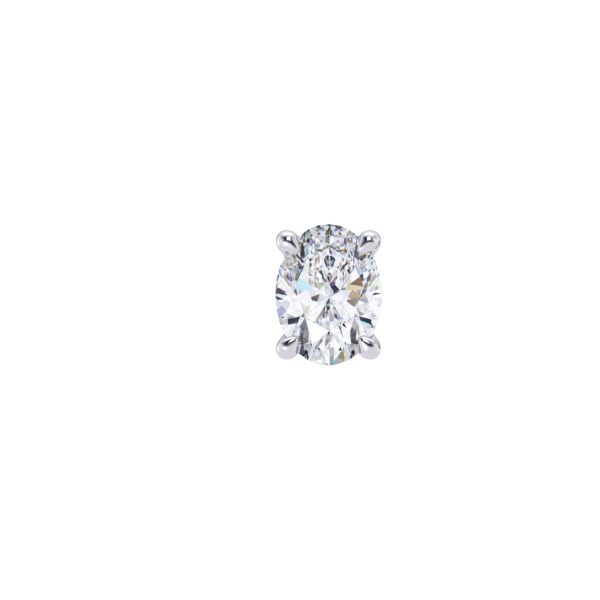 Opus Oval Men's Solitaire   Earring