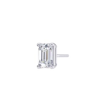 Opus Emerald Men's Solitaire Earring