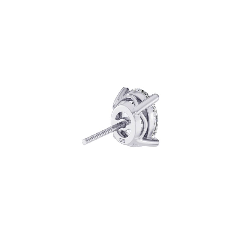 Oval Solitaire Earring