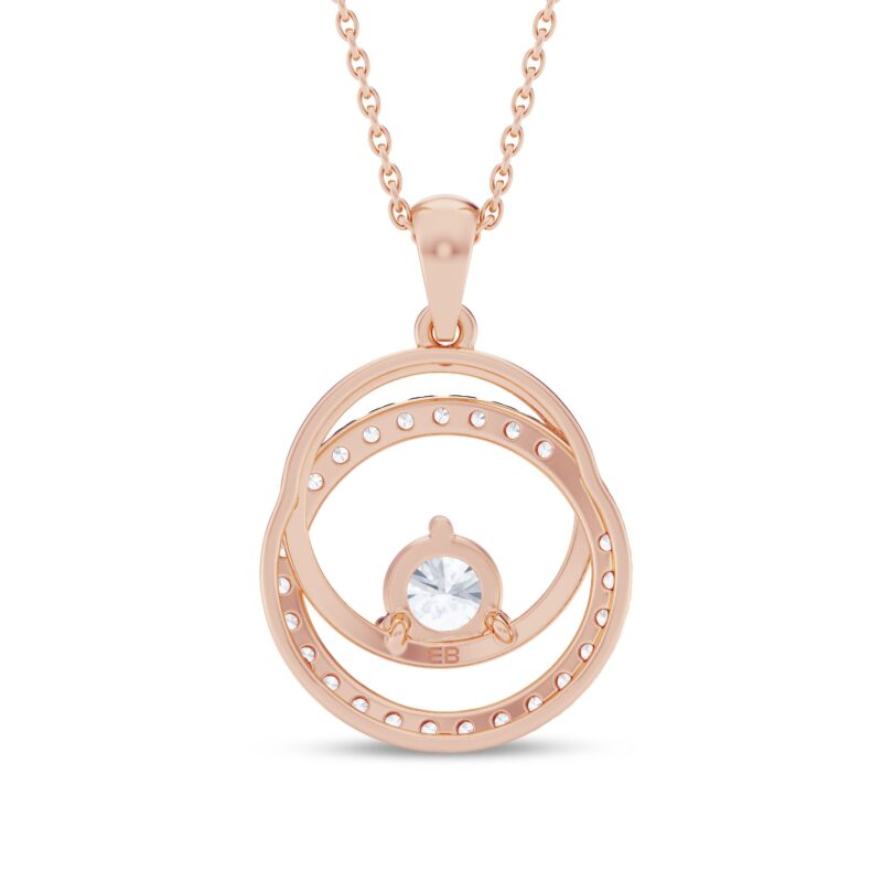 Ying Yang Solitaire Diamond Pendant