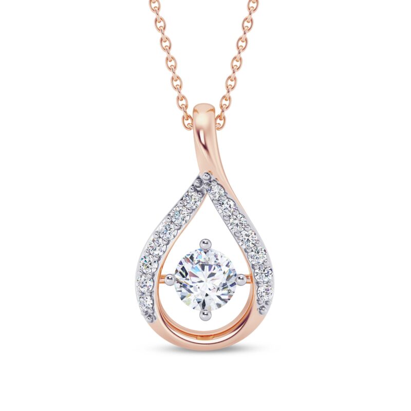 Blaze Solitaire Diamond Pendant