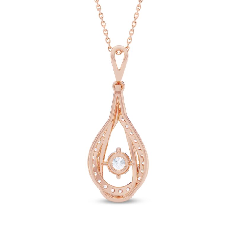 Fiery Solitaire Diamond Pendant