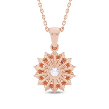 Chakra Solitaire Diamond Pendant