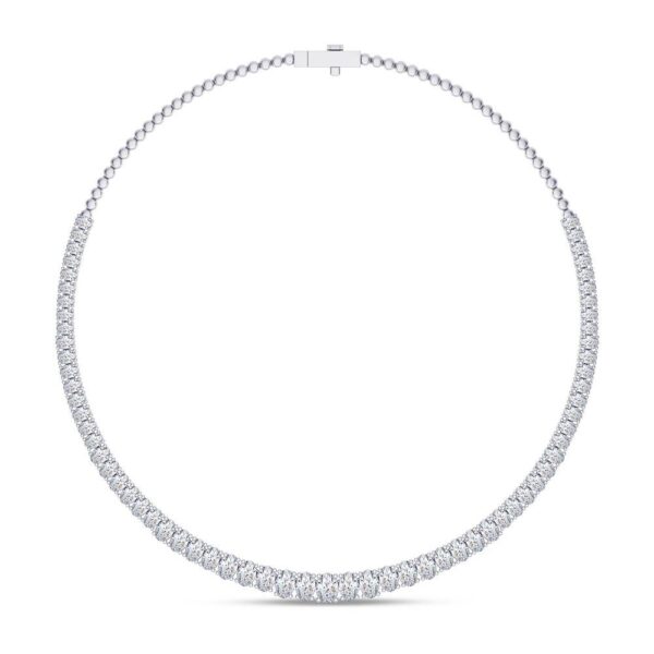 Oval Diamond Necklace