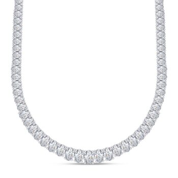 Oval Diamond Necklace