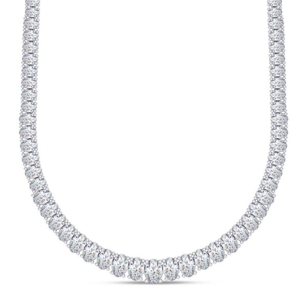 Majestic Oval Diamond Necklace