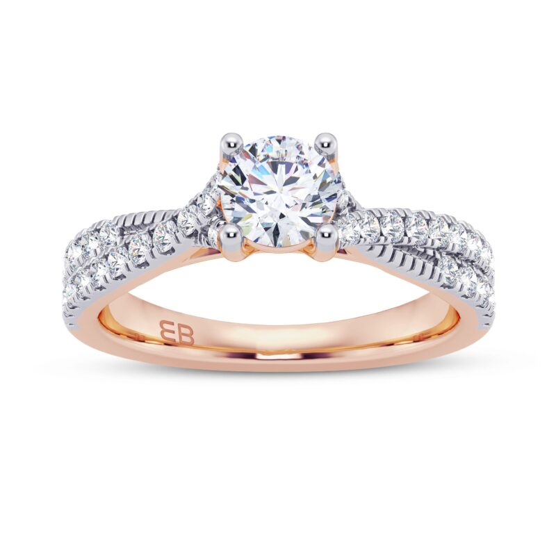 Brilliant Twist Diamond Ring