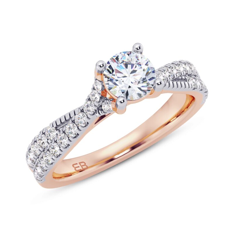 Brilliant Twist Diamond Ring