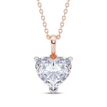 Charming Heart Diamond Pendant