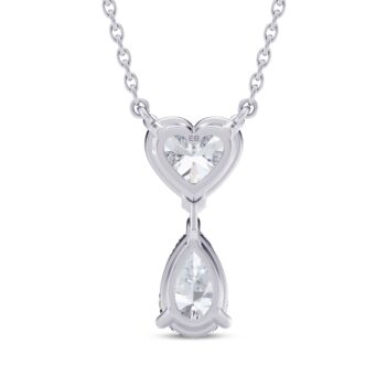 Heartfelt Pear Diamond Pendant