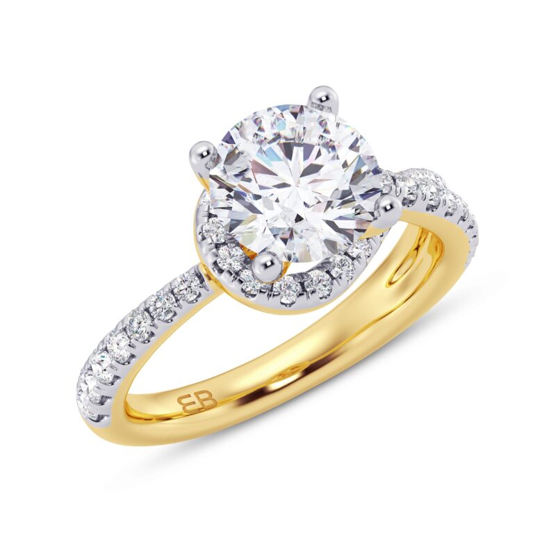 Linked Twogether Engagement Ring