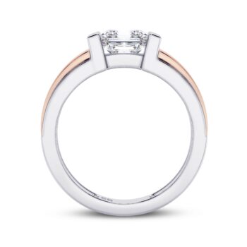 Asscher Men's Lab Diamond Ring