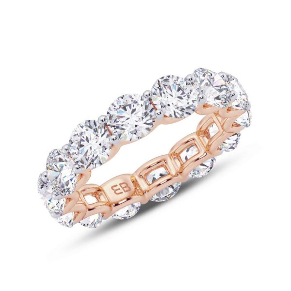 Bold Scallop Lab Diamond Eternity Ring