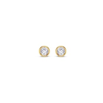 0.15 cts tw Round Bezel Earring