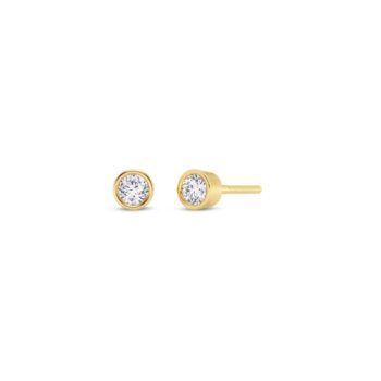 0.15 cts tw Round Bezel Earring