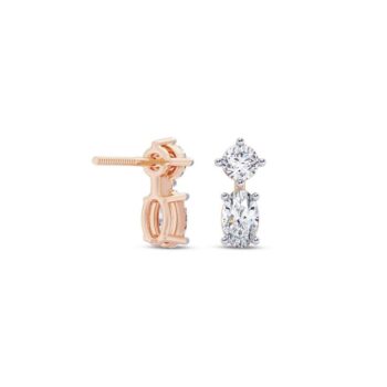 Sparkling Duo Diamond Earring