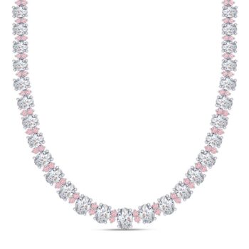 Majestic Oval Diamond Necklace