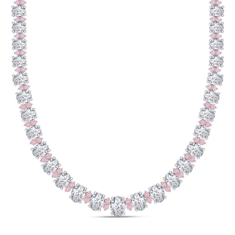 Majestic Oval Diamond Necklace