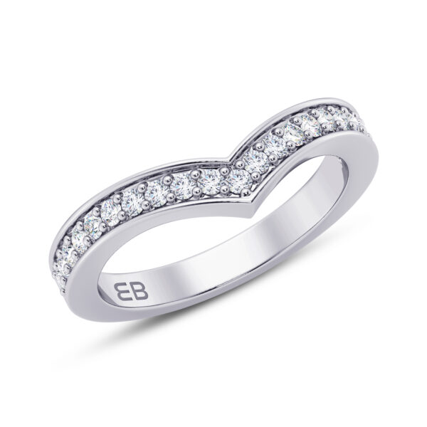 V Half Eternity Ring