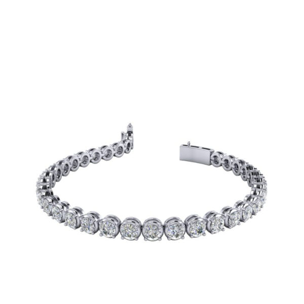 0.15 cts each Crown Set Bracelet