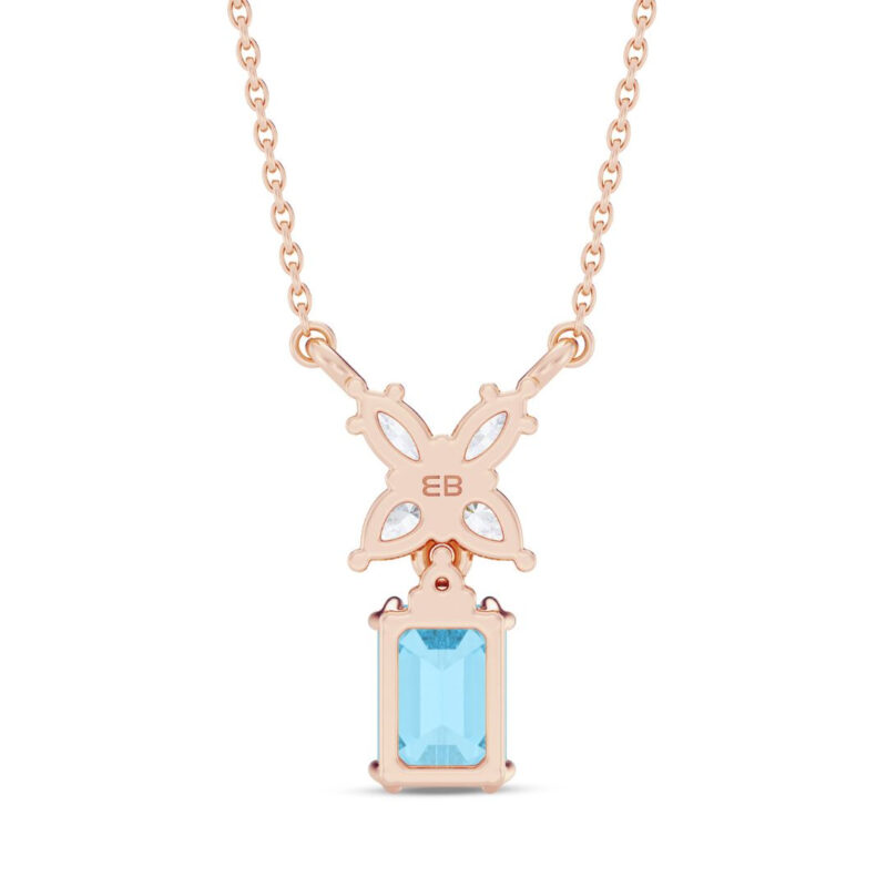 Fleur Dainty Aqua Pendant