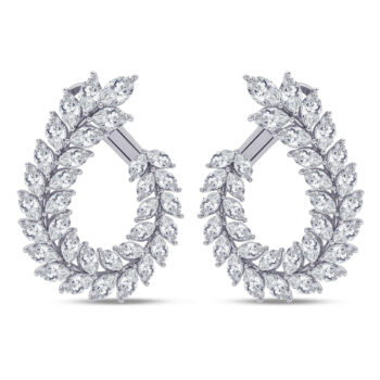 Marquise Front Back Earrings