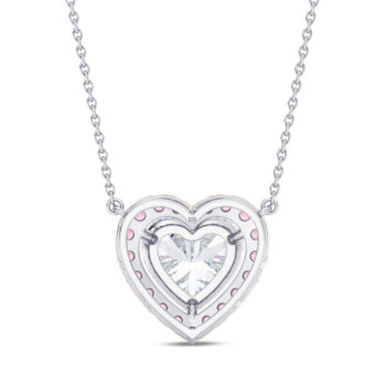 Romantic Blushing Heart Pendant