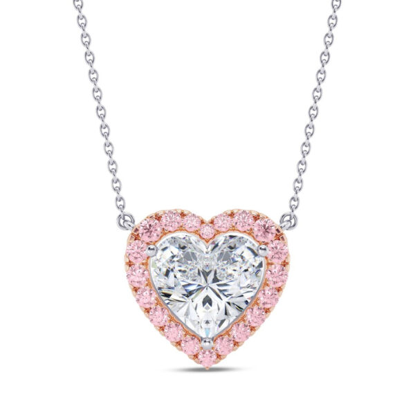 Romantic Blushing Heart Pendant