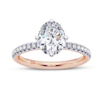 Tulip Oval Engagement Ring