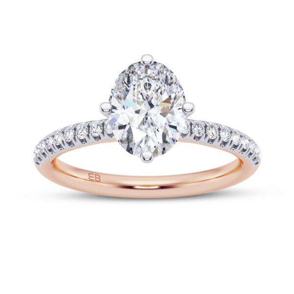 Tulip Oval Engagement Ring