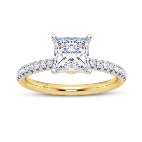 Tulip Princess Engagement Ring