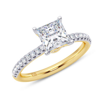 Tulip Princess Engagement Ring