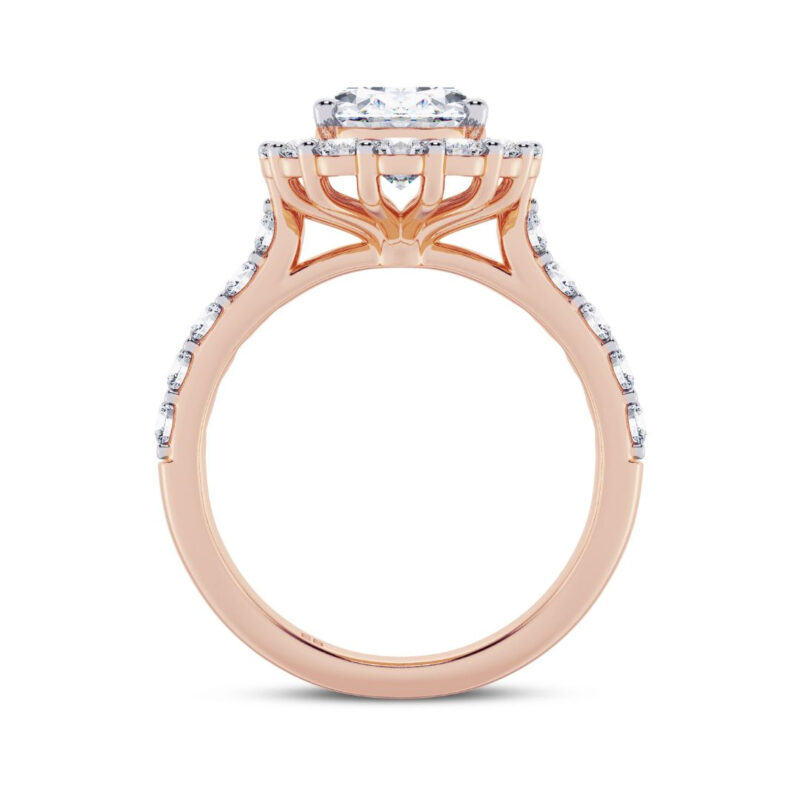 Striking Oval Engagement Ring